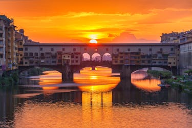 Florence walking tour at sunset with wine tasting